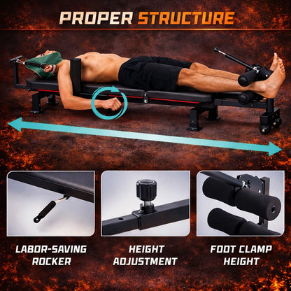 lumbar stretch & decompression bench
