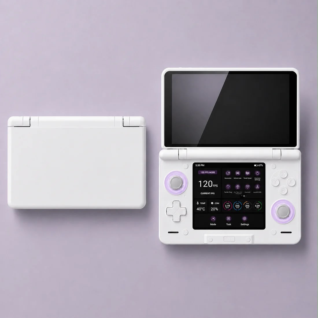 Foldable Dual-Touchscreen Gaming Console